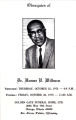 Dr. Homer Wilburn funeral program