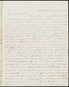 Thumbnail for Letter from Stephen Symonds Foster, Lockport, to William Lloyd Garrison, March 31, 1851