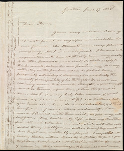 Thumbnail for Letter from Amos Farnsworth, Groton, [Mass.], to Anne Warren Weston, June 27, 1838