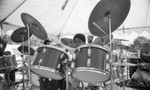 Young boy playing drums at the Watts Towers Festival of Drums, Los Angeles, 1982