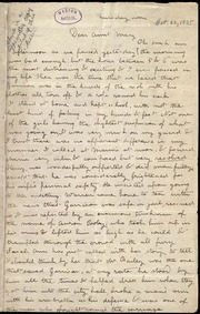 Letter to] Dear Aunt Mary [manuscript