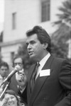 Speaker Addresses Meeting, Los Angeles, 1986