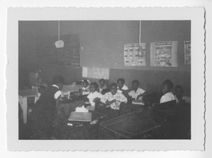 Thumbnail for Photograph of African American students in a classroom, Clarkesville, Habersham County, Georgia, 1953