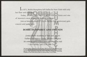 Flyer: Bobbi Humphrey