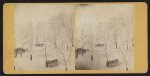 [A caisson and two horse drawn wagons after a snow fall in Carlisle, Pennsylvania]