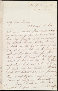 Letter from Hannah M. Bevan, 20 Finsbury Circus, [London, England], to Maria Weston Chapman, 11/10/[18]45