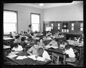 Misc 1941[from enclosure; elementary school classrom : black-and-white cellulose acetate photonegative]