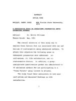 A descriptive study on subsequent pregnancies among adolescent mothers, 1991