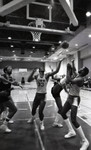 California State University, Dominguez Hills, fraternity basketball game, Los Angeles, 1983