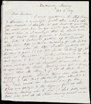 Letter to] Dear Caroline [manuscript