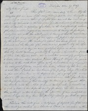 Letter to] My beloved friend [manuscript