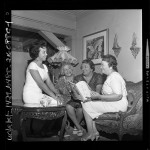 Women's Sunday Breakfast Club members, Marilyn Green, Lois Byrd, Theresa Lindsay and Mildred McKinney, Los Angeles, Calif., 1962