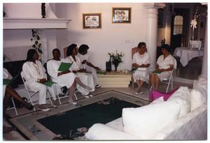 Women in Living Room for New Member Induction Ceremony