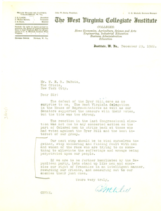 Letter from C. Mitchell to W. E. B. Du Bois