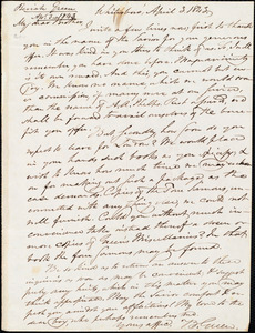 Letter from Beriah Green, Whitesboro, to Amos Augustus Phelps, April 3. 1843