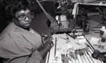 AW Electronic Systems staff at work, Los Angeles, 1983