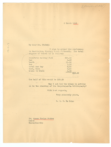 Letter from W. E. B. Du Bois to Phelps-Stokes Fund