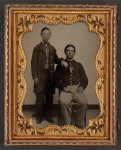 [Unidentified soldier in Union uniform and unidentified boy, probably brothers]