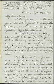 Letter to] My dear Harry [manuscript