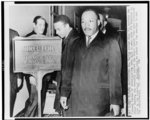 [Dr. Martin Luther King, Jr. arriving at the Federal Bureau of Investigation to meet with FBI Director J. Edgar Hoover]