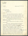 Letter from E. H. Crump to State Treasurer Hill McAlister