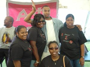 Sorority members at 2004 Homecoming tailgate