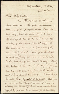 Letter from Samuel May, 21 Cornhill, Boston, [Mass.], to Miss Weston, June 17, '51