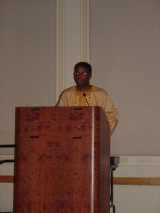 Student speaker during BHM banquet 2006