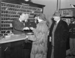 Nona and Jimmie Jones checking into a hotel in Montgomery, Alabama, before the inauguration of Governor Frank Dixon.