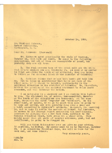 Letter from W. E. B. Du Bois to Howard University