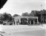 Gulf service station (Cloverdale Service Station) in Montgomery, Alabama.