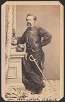 [Colonel John J. Cladek of Co. B, 3rd New Jersey Infantry Regiment, Co. H,  5th New Jersey Infantry Regiment, 30th New Jersey Infantry Regiment and 35th New Jersey Infantry Regiment in zouave uniform with sword]