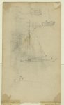 [Small sailboat and rowboats]