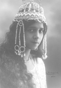 Lillian Evanti wears opera costume from Lakmé.