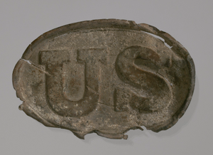 Civil War-era belt buckle from Point of Pines Plantation