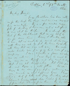 Letter from Richard Davis Webb, Dublin, [Ireland], to William Lloyd Garrison, 1840 [September] 2nd