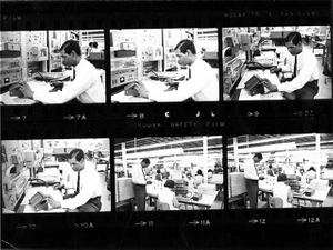 Employees at work at Honeywell, Minneapolis.