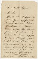 Note addressed to Susan N.W. Eppes