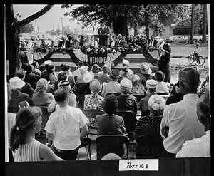 Photograph of Uncle Remus Museum Building dedication, Eatonton, Putnam County, Georgia, 1963 Jul. 5