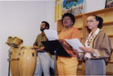 Darlene Roy and Mali Newman accompanied by Selwyn Jones on drums