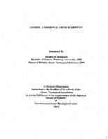 Finding a missional church identity, 2013