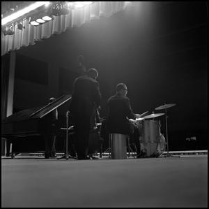 Dave Brubeck Quartet performing for crowd