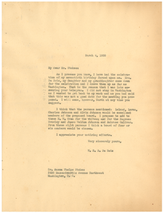 Letter from W. E. B. Du Bois to Anson Phelps Stokes