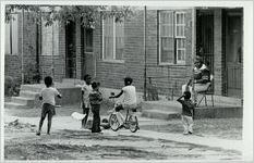 Atlanta Subsidized Housing, Supervised Children Playing Outside of Capitol Homes Housing Project, October 17, 1980