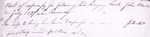 Bill for $3.50 for return of runaway slave, July 1827