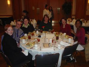 Guest table at 2005 Black History Month event