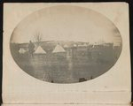 [Military camp with Union soldiers, horses, and tents, probably at Camp Griffin, Langley, Virginia]