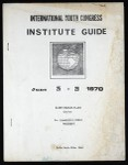 International youth congress, COGIC (35th: 1970), institute guide