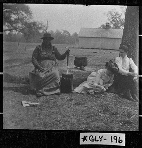 Photograph of women making butter, Glynn County, Georgia, ca. 1910