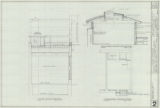 Building remodeling, Zion's First National Bank, First South & Main Street branch, Salt Lake City, Utah: north-south section mezzanine plan [Copy 1]